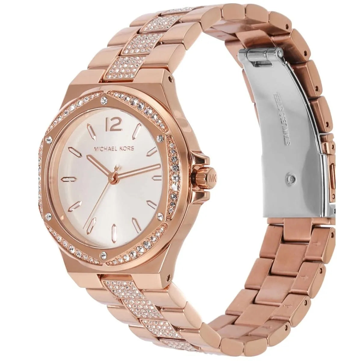 Michael Kors Lennox Three-Hand Rose Gold-Tone Women's Watch - MK7362