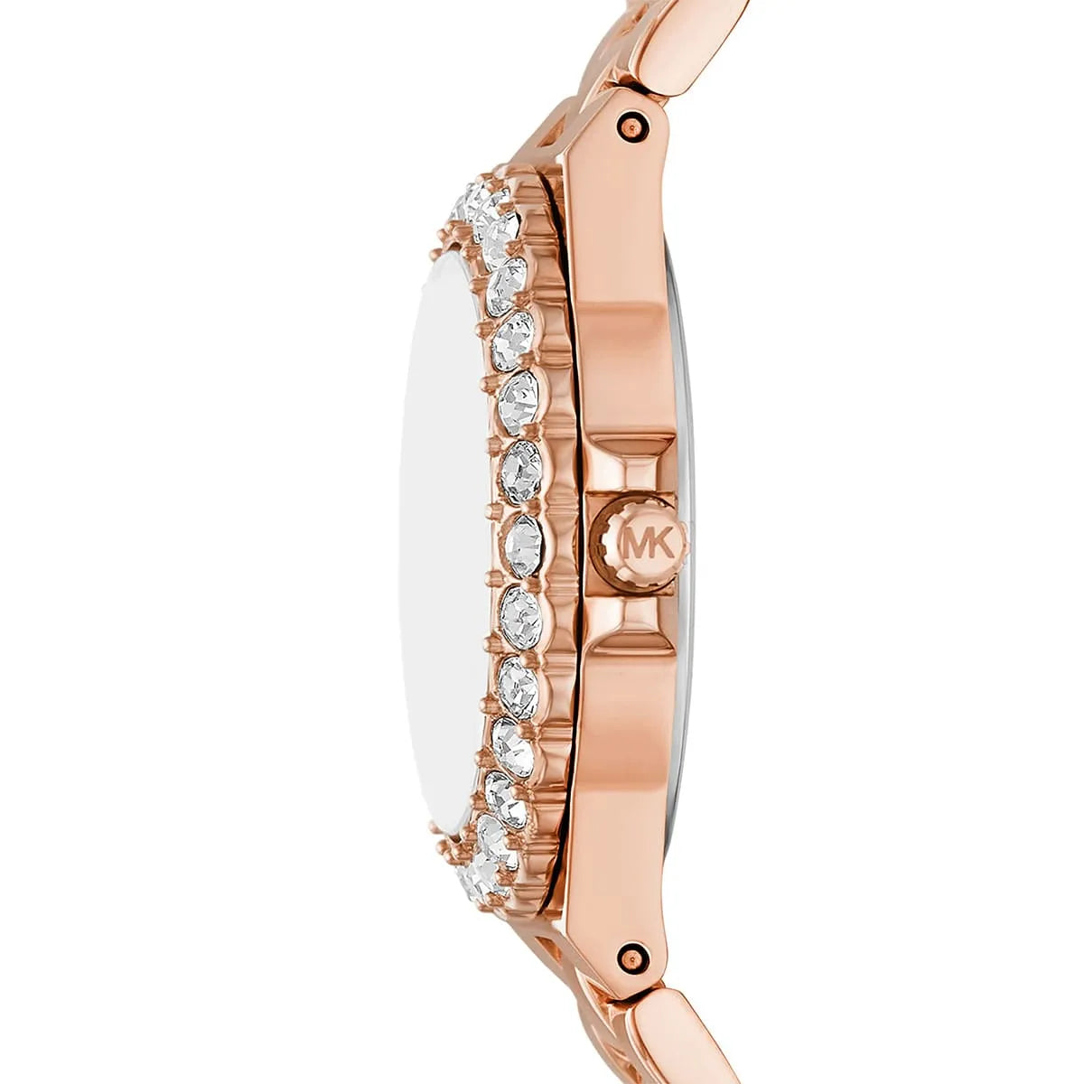 Michael Kors Mini Lennox Pink Dial Rose-gold Women's Watch - MK7396