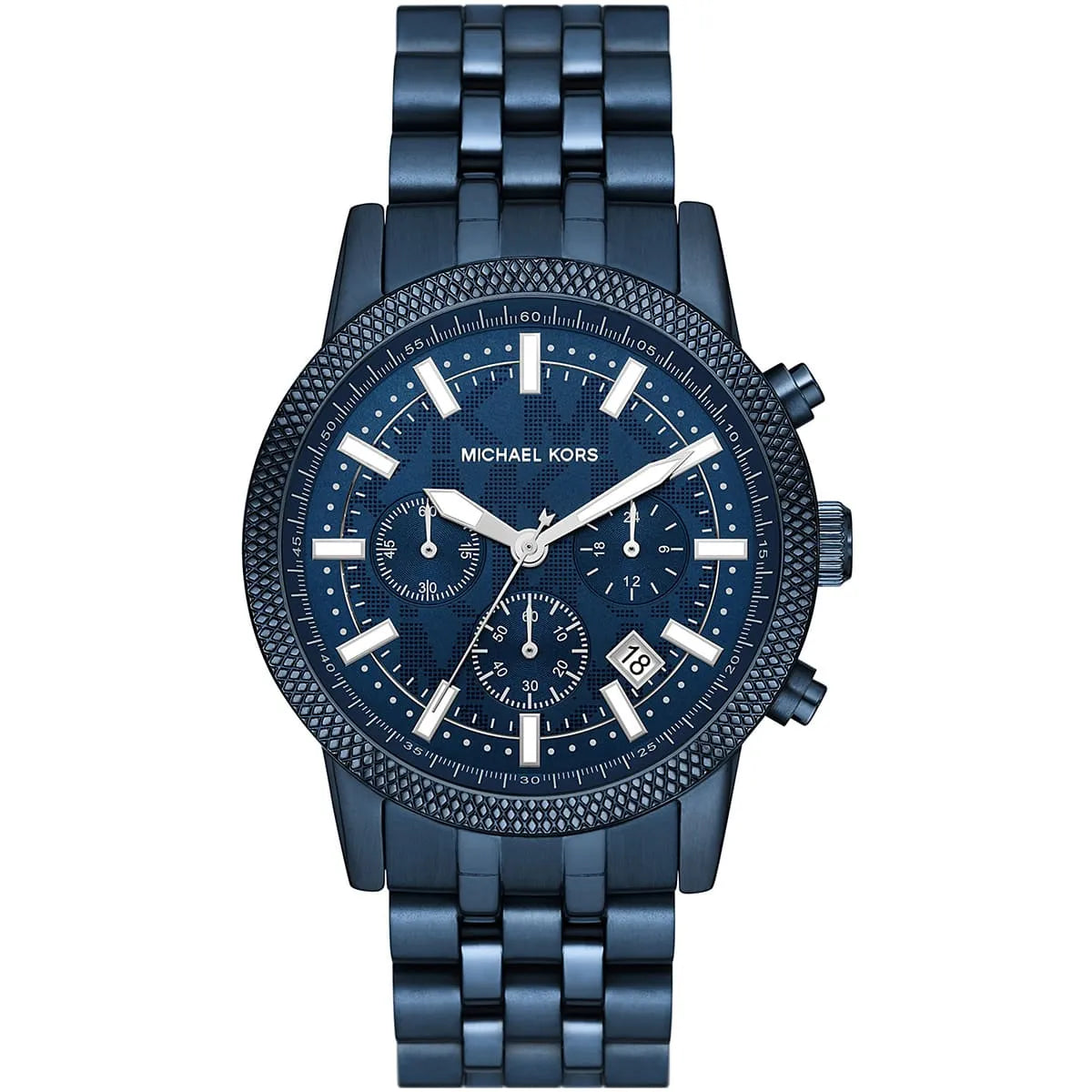 Michael Kors Oversized Hutton Navy-Tone Men's Watch - MK9088