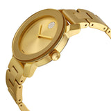 Movado Bold Gold Dial Yellow Gold Ion-plated Ladies Watch #3600104 - The Watches Men & Co #2