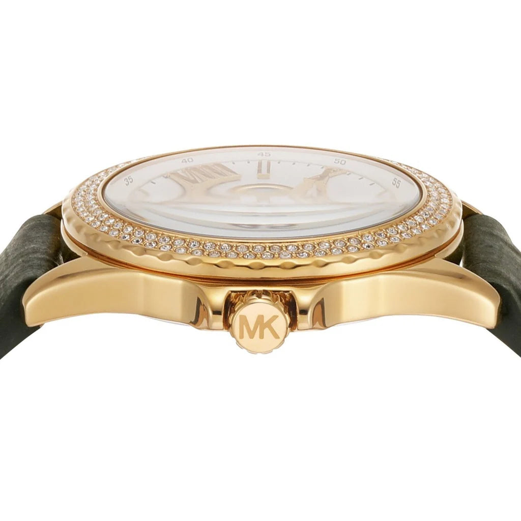 Michael Kors Mini Everest Quartz Crystal White Dial Ladies Watch MK4720