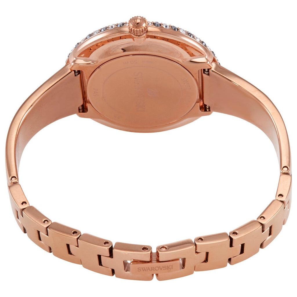 Swarovski Crystal Rose Sparkling Micro-Pave Black Dial Rose Gold Tone Women's Watch 5484050
