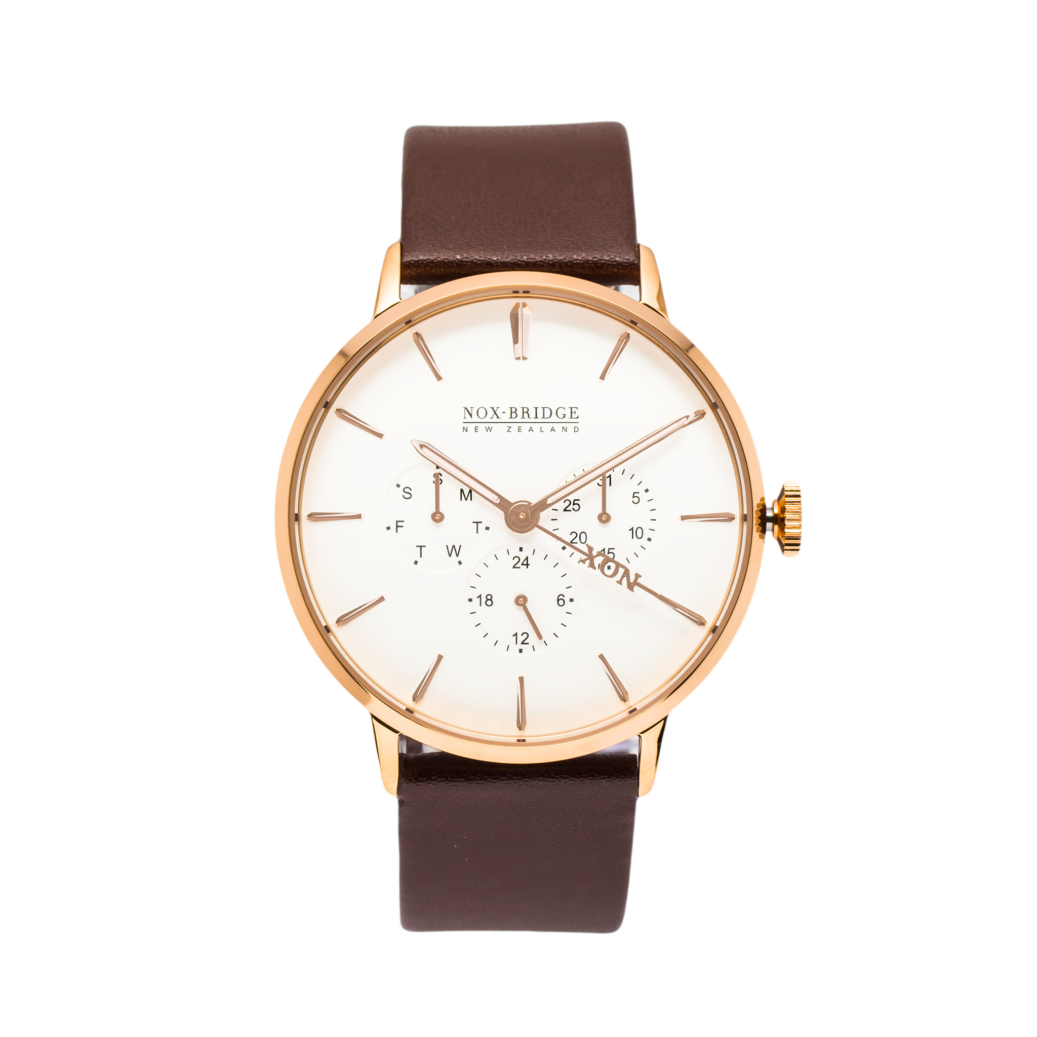 NOX-BRIDGE Classic Izar Rose Gold 41MM IRG41 - The Watches Men & CO