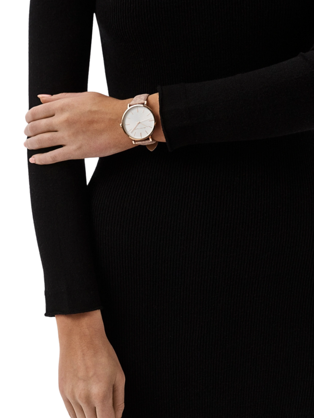 Michael Kors Addyson White Dial Ballet Pink PVC Strap Women's Watch - MK2947