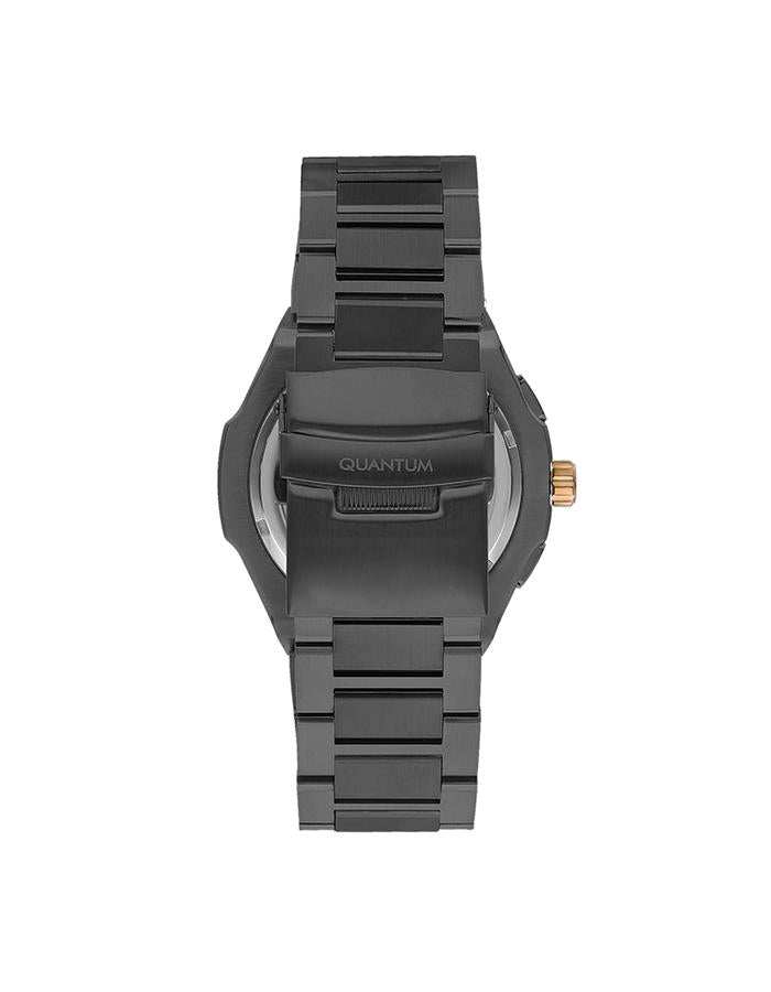 Quantum Gun Metal Analog Stainless Steel Strap Men's Watch ADG1032.070 - The Watches Men & Co #3
