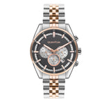 Quantum Men’s Rose Gold Dual Time Gun Dial Watch – PWG987.550 - Watch