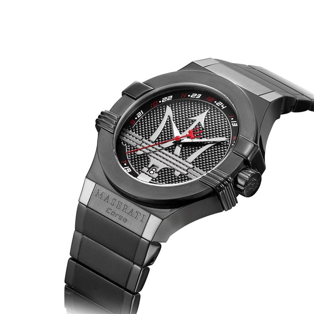 Maserati Potenza Analog Black Dial Men's Watch R8853108003