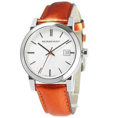 Burberry The City Leather Analog Quartz Women's Watch BU9121