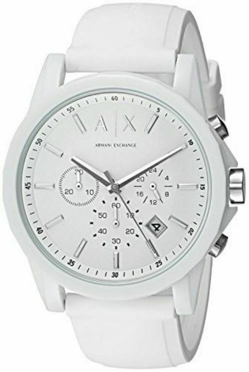 Armani Exchange AX1325 Men's Hampton Silver Dial Watch AX1325 - Image 1