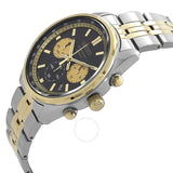 Seiko Chronograph Quartz Black Dial Men's Watch SSB430P1 - The Watches Men & Co #2