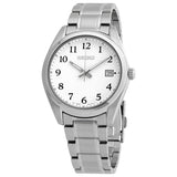 Seiko Core Quartz White Dial Men's Watch SUR459P1 - The Watches Men & Co