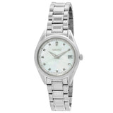Seiko Diamond Quartz Mother of Pearl Dial Ladies Watch SUR579P1 - The Watches Men & Co