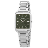 Seiko Essentials Quartz Green Dial Ladies Watch SWR075P1 - The Watches Men & Co