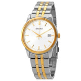 Seiko Essentials Quartz White Dial Men's Watch SUR402 - The Watches Men & Co