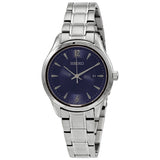 Seiko Noble Quartz Blue Dial Ladies Watch SUR425 - The Watches Men & Co