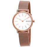 Skagen Signatur White Dial Ladies Watch SKW2694 - The Watches Men & Co