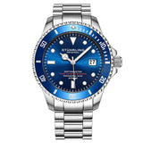 Stuhrling Original Aquadiver Automatic Blue Dial Men's Watch M13535 - The Watches Men & Co