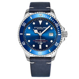 Stuhrling Original Aquadiver Automatic Blue Dial Men's Watch M17185 - The Watches Men & Co
