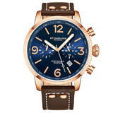 Stuhrling Original Aviator Quartz Blue Dial Men's Watch M13647 - The Watches Men & Co