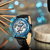 Stuhrling Original Legacy Automatic Blue Dial Men's Watch M13630 - The Watches Men & Co #3