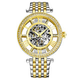 Stuhrling Original Legacy Automatic Gold Dial Ladies Watch M13603 - The Watches Men & Co