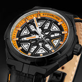 Stuhrling Original Legacy Automatic Orange Dial Men's Watch M13484 - The Watches Men & Co #5