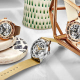 Stuhrling Original Legacy Automatic Silver Seleton Dial Ladies Watch M13637 - The Watches Men & Co #3