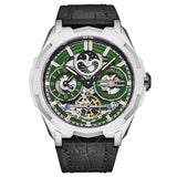 Stuhrling Original Legacy Chronograph Automatic Green Dial Men's Watch M18220 - The Watches Men & Co