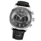 Stuhrling Original Monaco Chronograph Quartz Grey Dial Men's Watch M17969 - The Watches Men & Co #2