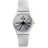 Swatch CNY New Year Cheese Squeak Squeak Quartz Silver Dial Ladies Watch GZ327 - The Watches Men & Co
