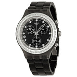 Swatch Irony Diaphane Full Blooded Stoneheart Silver Black Dial Chronograph Unisex Watch SVCM4009AG - The Watches Men & Co