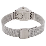 Swatch Meche Rose Quartz Crystal Silver Dial Ladies Watch YSS319M - The Watches Men & Co #3