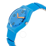 Swatch Pepeblu Quartz Blue Dial Ladies Watch GN251A - The Watches Men & Co #2