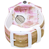 Swatch Pinkquarelle Grey Dial Watch SUOW151 - The Watches Men & Co #3