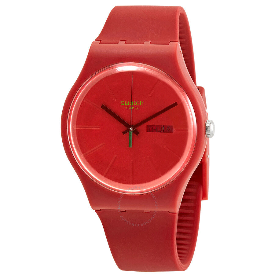 Swatch REDVREMYA Quartz Red Dial Men's Watch SO29R700 - The Watches Men & Co