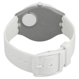 Swatch Skinpure White Silicone Rubber Watch SVOW100 - The Watches Men & Co #3