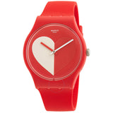 Swatch Valentine's Day Quartz Red Dial Unisex Watch SO29Z112 - The Watches Men & Co
