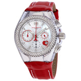 Technomarine Cruise Valentine Chronograph Crystal Mother of Pearl Dial Ladies Watch 117001 - The Watches Men & Co