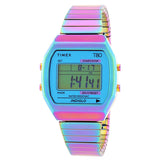 Timex 80 Quartz Digital Blue Dial Expansion Band Ladies Watch TW2W57100 - The Watches Men & Co