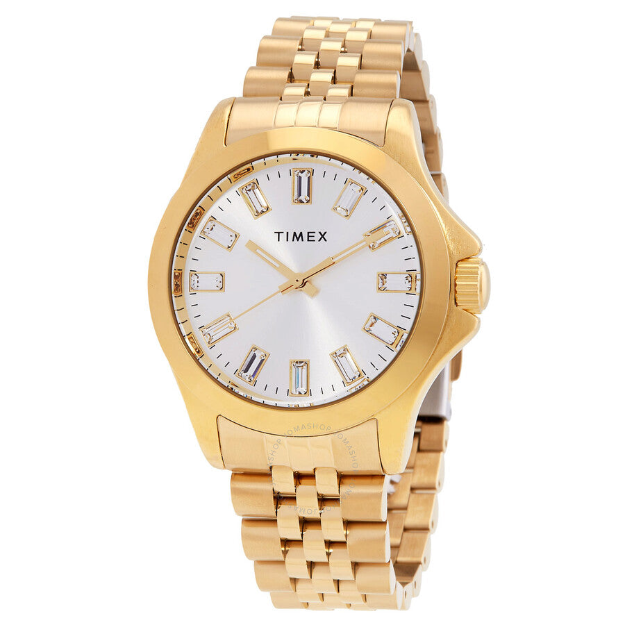 Timex Kaia Quartz Silver Dial Ladies Watch TW2V79800VQ - The Watches Men & Co