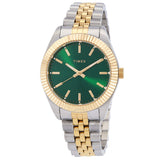 Timex Legacy Quartz Green Dial Ladies Watch TW2W87400 - The Watches Men & Co