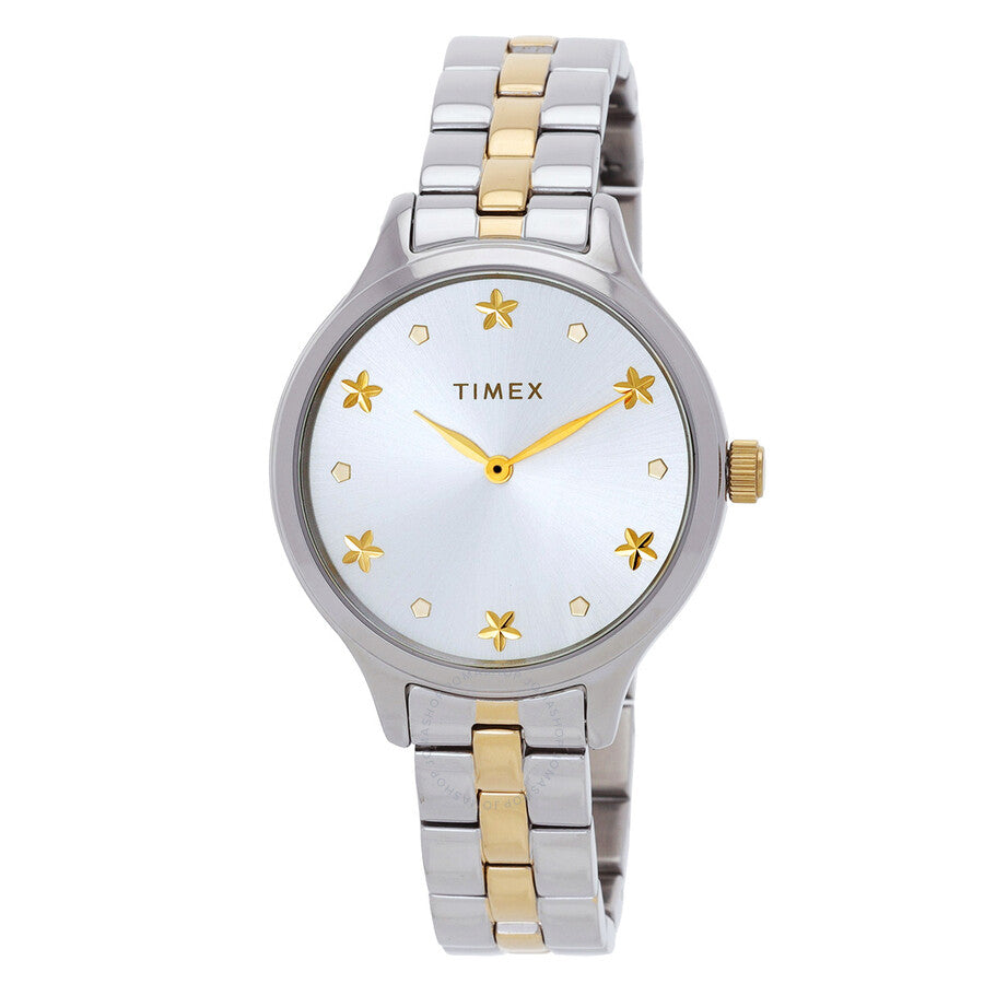 Timex Peyton Quartz Silver Dial Ladies Watch TW2V23500 - The Watches Men & Co