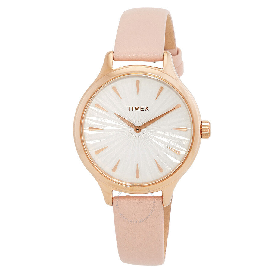 Timex Peyton Quartz White Dial Ladies Watch TW2V06700 - The Watches Men & Co
