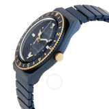 Timex Q Celestial Quartz Blue Dial Ladies Watch TW2V53500 - The Watches Men & Co #2