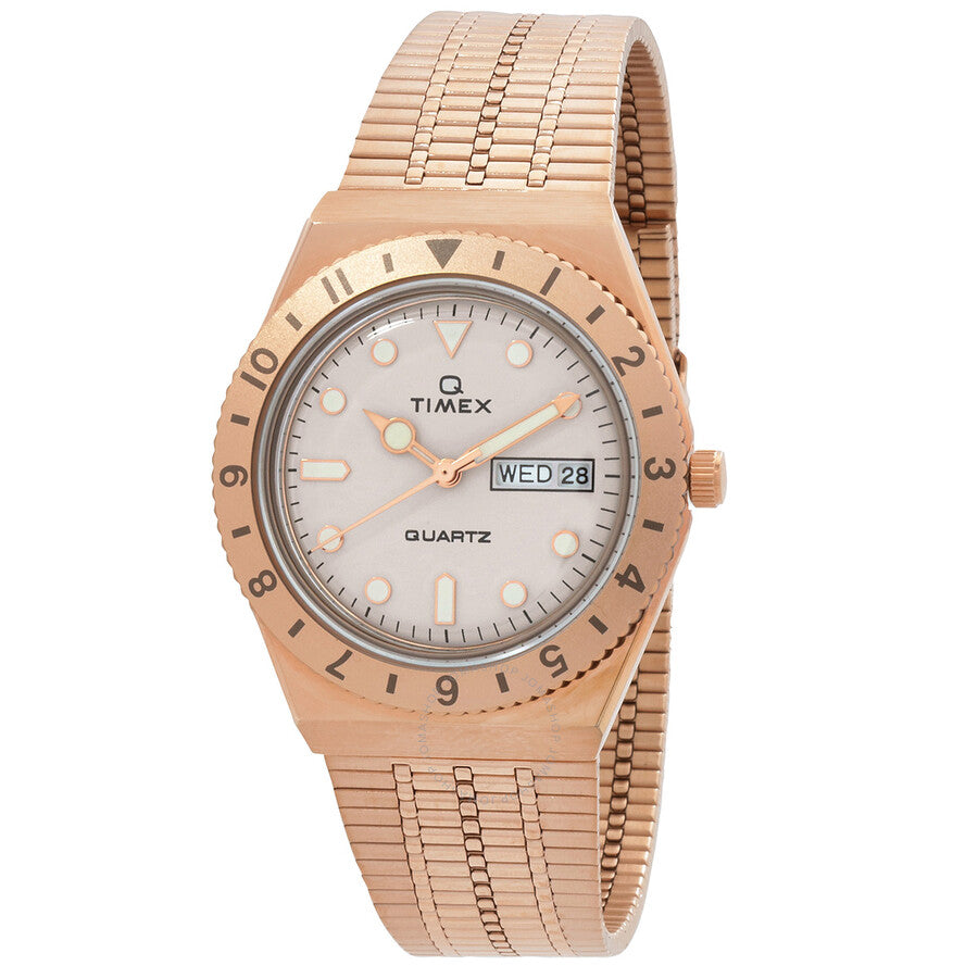 Timex Q Quartz Cream Dial Ladies Watch TW2U95700VQ - The Watches Men & Co