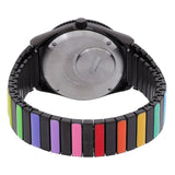 Timex Q Rainbow Quartz Black Dial Expansion Band Ladies Watch TW2V65900 - The Watches Men & Co #3