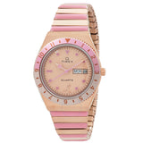 Timex Q Timex x BCRF Quartz Rose Gold Dial Ladies Watch TW2V52700VQ - The Watches Men & Co