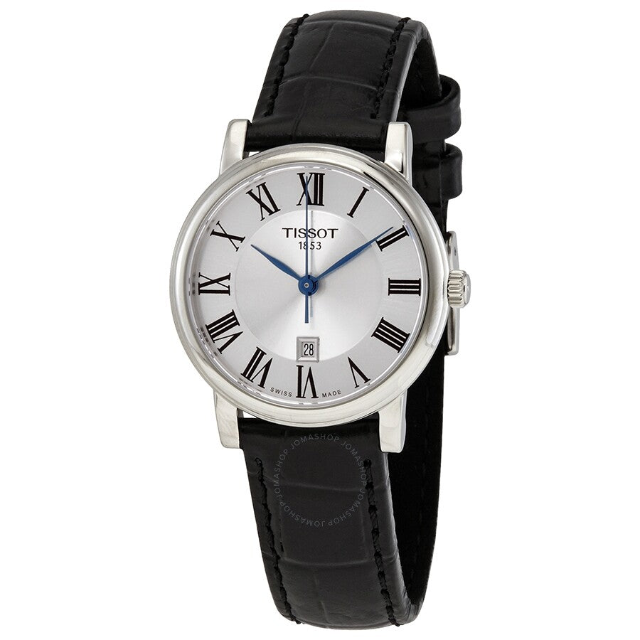 Tissot Carson Premium Lady watch with silver dial and Roman numerals