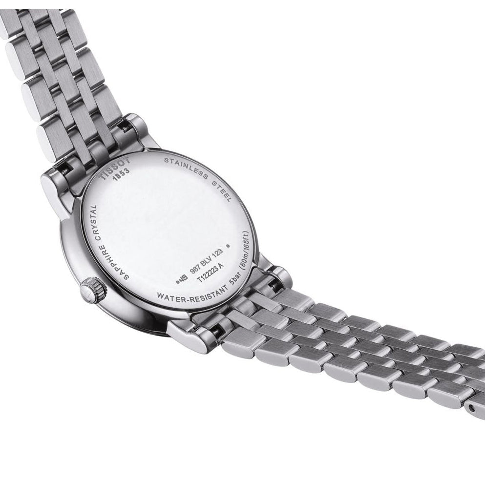 Tissot Carson Premium stainless steel bracelet strap detail