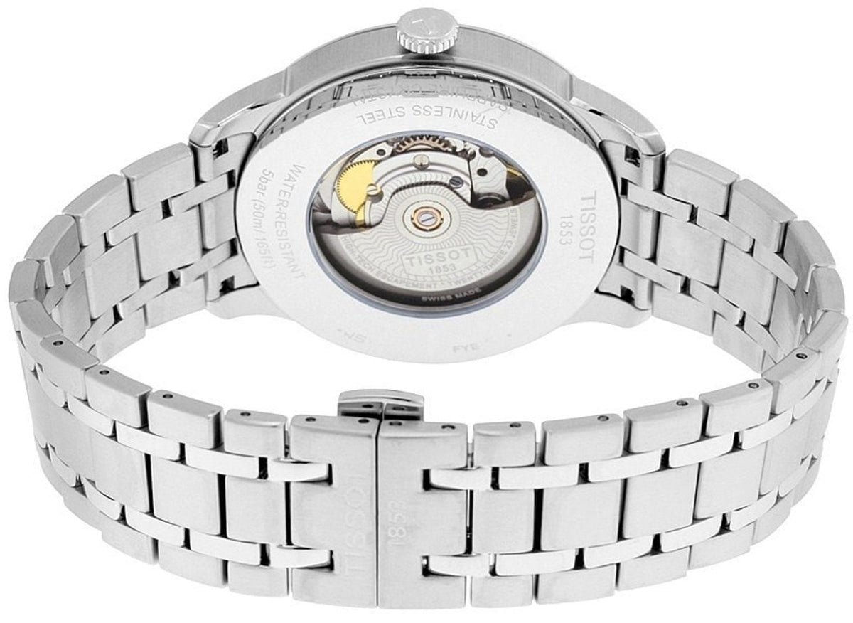 Tissot Chemin Des Tourelles Powermatic 80 caseback revealing automatic movement